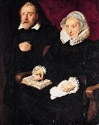 Cornelis de Vos Portrait of Elisabeth Mertens and Her Late Husband oil painting reproduction